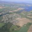 Oblique aerial view over Conon Bridge, Maryburgh and Dingwall, Black Isle, looking N.