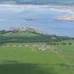Aerial view of Cromarty Mains Farm, Cromarty House and Cromarty Burgh, looking NNW.