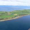 Aerial view of Portmahomack and Tarbat Ness, looking NW.