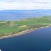 Aerial view of Portmahomack and Tarbat Ness, looking NW.