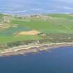 Aerial view of Portmahomack and Tarbat Ness, looking WNW.