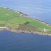 Aerial view of Tarbat Ness Lighthouse and Keepers Cottages, Tarbat Ness, Easter Ross, looking NW.