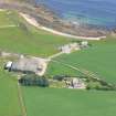 Aerial view of Wilkhaven Farm, Tarbat Ness, Easter Ross, looking NNE.