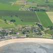 Aerial view of W end of Portmahomack, Tarbat Ness, Easter Ross, looking S.