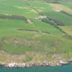 Aerial view of WW2 Coastal Battery at North Sutor, Cromarty Firth, looking NW.