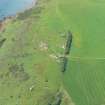 Aerial view of WW2 Coastal Battery at North Sutor, Cromarty Firth, looking SW.