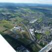 Aerial view of UHI campus and southern development of Inverness, looking S.