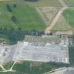 Aerial view of Wester Balblair substation, Beauly, looking N.