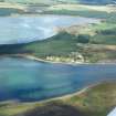 Aerial view of Little Ferry, Loch Fleet, East Sutherland, looking N.