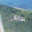 Aerial view of Dunrobin Castle and walled garden, East Sutherland, looking ENE.