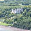 Aerial view of Dunrobin Castle and walled garden, East Sutherland, looking NW.