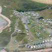 Aerial view of Granny's Hielan Hame Caravan Park, Embo, East Sutherland, looking W.