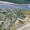 Aerial view of Findhorn, Moray, looking SW.