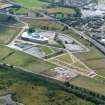 Aerial view of the UHI Inverness College campus at Beechwood, Inverness, looking S.