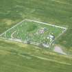 Near aerial view of Cullicudden Church and Burial Ground, Black Isle, looking N.