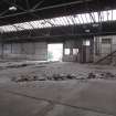 Evaluation Photograph, Internal view of the east wall of the workshop, facing E, 8-20 King's Stables Road, Edinburgh