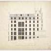 Aberdeen, Bridge Street, Ruxton Building.
Scale drawing of elevation of Ruxton Building.
Insc: 'F.A.Macdonald and Partners Collection. Aberdeen University Library'.