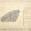 Aberdeen, Bridge Street, Ruxton Building.
Scale drawings of plan for roof and section of middle gable of Ruxton Building.
Insc: 'Ruxton Buildings: Bridge Street: Roof Plan: Middle Gable. F.A.MacDonald and Partners Collection. Aberdeen University Library'.