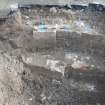 Evaluation Photograph, Stepped foundations at E side of Trench X20, facing E, Haymarket Railway Station
