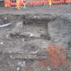 Evaluation Photograph, Stone structures in Trench G8, facing W, Haymarket Railway Station