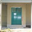 Historic building recording, E elevation, Detail of door, Princess Elizabeth Nursery School, 14 Clearburn Crescent, Edinburgh