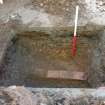 Watching brief, N facing section of junction box trench to depth of 0.75m, Abbey Coffee Shop, Buccleuch Street, Melrose