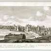 Engraving.
Perspective view of Falkland.
Insc. "Pospectus Falcolsandle ab Oriente'