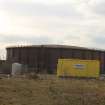 Historic building recording, Gasholder, General view (from other side of fence), Gasholder, Craigward, Alloa