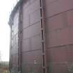 Historic building recording, Gasholder, General view to the E side, Gasholder, Craigward, Alloa