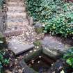 Investigator's image of St Baldred's Well taken from SE, showing recently renovated flight of steps.