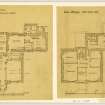 Ground and first floor plans.