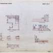 Aberdeen, Grandhome House.
Elevations, plans and sections of offices.
Insc: 'Grandhome House' 'Sheet No.4'.