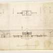 Plan and elevation of outhouses.