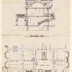 Section and Ground Floor Plan of Craibstone House