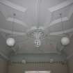 Evaluation Photograph, Room 4- general view of moulded plaster ceiling, facing NE, Old Coates House