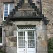 Evaluation Photograph, Old Coates House- SW facing elevation- detail of date stone above window, facing NE, Old Coates House