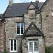 Evaluation Photograph, Old Coates House- SW facing elevation- Phase 3- detail showing reclaimed date stones , facing NE, Old Coates House