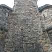 Evaluation Photograph, SE facing elevation showing detail of gun loops and blocked windows, facing NW, Old Coates House