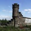 Standing building survey, General view of stone boundary wall, Granton Gasworks, Edinburgh