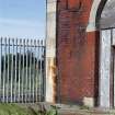 Standing building survey, Detail view of workshop exterior, Granton Gasworks, Edinburgh