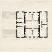 Plan of second floor. Attributed to Playfair and Dunphail House