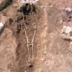 Archaeological excavation, Skeleton 410: general, no scale/board, Auldhame, East Lothian