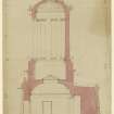 Drawing Showing Section. Monument to Burns - Alloway