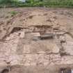 Archaeological excavation, Chapel from photographic tower, Auldhame, East Lothian