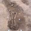 Archaeological excavation, Skeleton 752: general without board etc., Auldhame, East Lothian