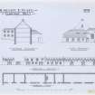 Plan, section and elevations.