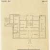 Aberdeen, Grandhome House.
Plan of first floor.