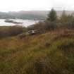 Balnakailly: View looking N to the Kyles of Bute over the WNW end of the control shelter