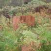 A rusting oil tank