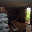 Rhobodach: The interior of the air raid shelter from the SW corner